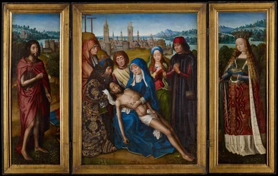 Lamentation avec Saint Jean-Baptiste et Sainte Catherine d